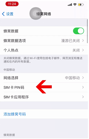 那坡苹果14维修网分享如何给iPhone14的SIM卡设置密码 