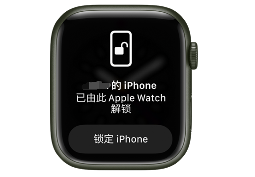 那坡苹果手机维修分享用 AppleWatch 解锁配备面容 ID 的 iPhone方法 