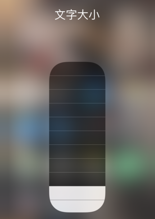 那坡苹果手机维修分享小技巧：在 iPhone 控制中心快速调节字体大小 