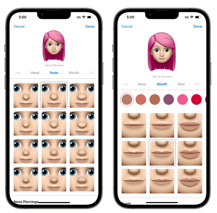那坡苹果手机维修分享​iOS 16中的拟我表情有了哪些变化和升级 