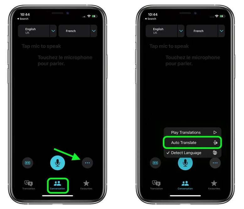 那坡苹果手机维修分享iOS 15 “翻译” App 新改进 